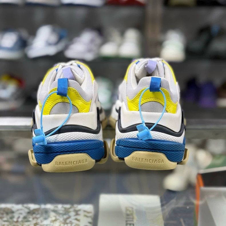 Balenciaga Balenciaga Triples Yellow White Blue Sneakers Size US 10 / EU 43 - 4 Thumbnail