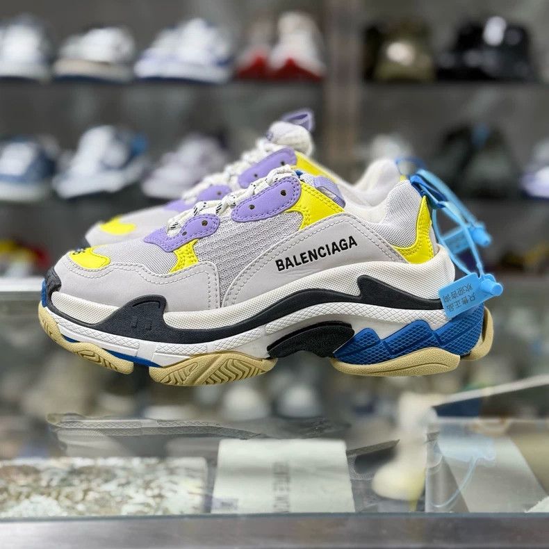Balenciaga Balenciaga Triples Yellow White Blue Sneakers Size US 10 / EU 43 - 3 Thumbnail