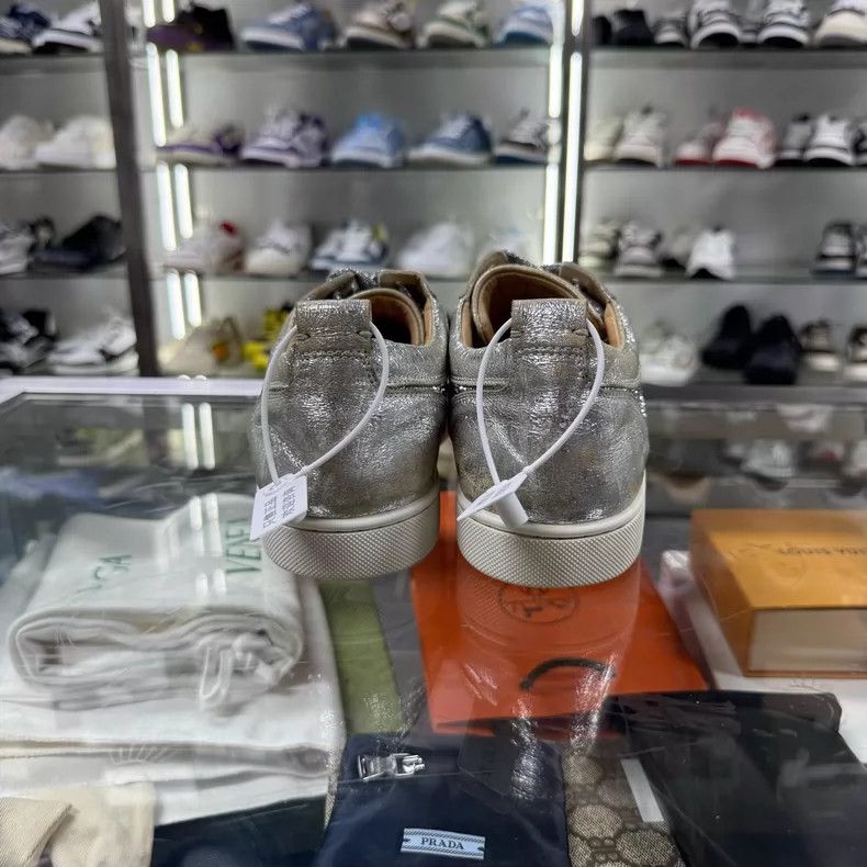 Golden Goose Silver Sparkly Sneakers Size 40 Size US 8 / IT 38 - 6 Thumbnail