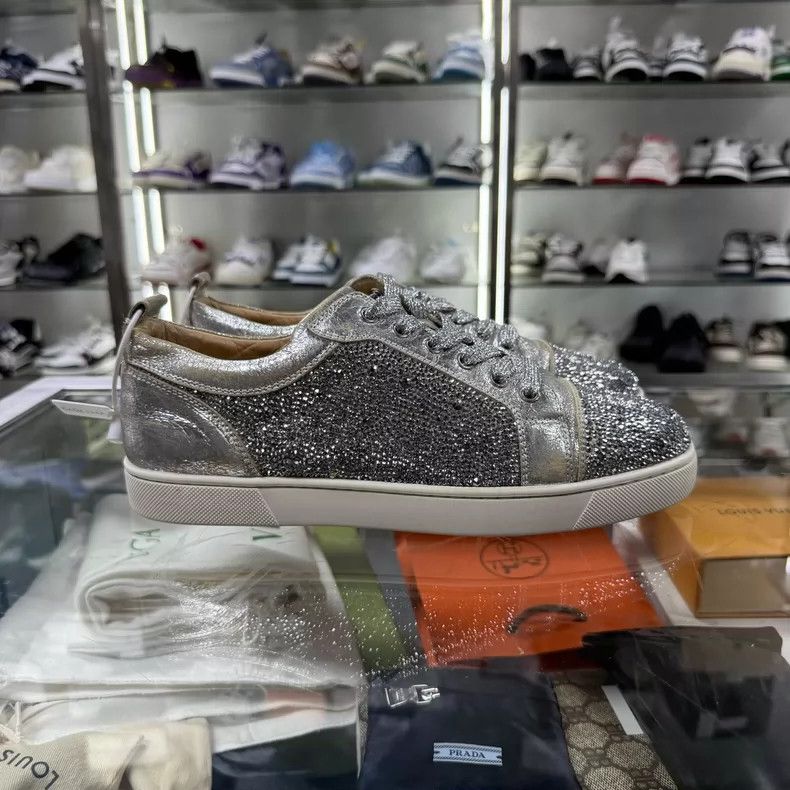 Golden Goose Silver Sparkly Sneakers Size 40 Size US 8 / IT 38 - 2 Thumbnail