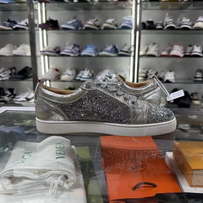 Golden Goose Silver Sparkly Sneakers Size 40 Size US 8 / IT 38 - 4 Thumbnail