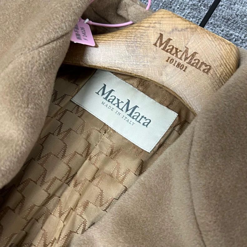 Marni Maxmara Classic Camel Coat 101801 Size S / US 4 / IT 40 - 6 Thumbnail