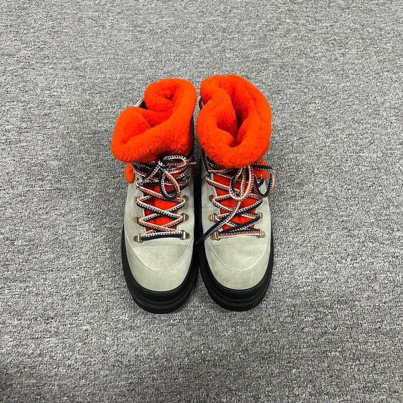 Chanel Plush Double C Hiking Boots