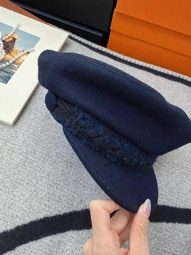 Chanel Chanel Blue Wool Sailor Cap Size ONE SIZE - 4 Thumbnail