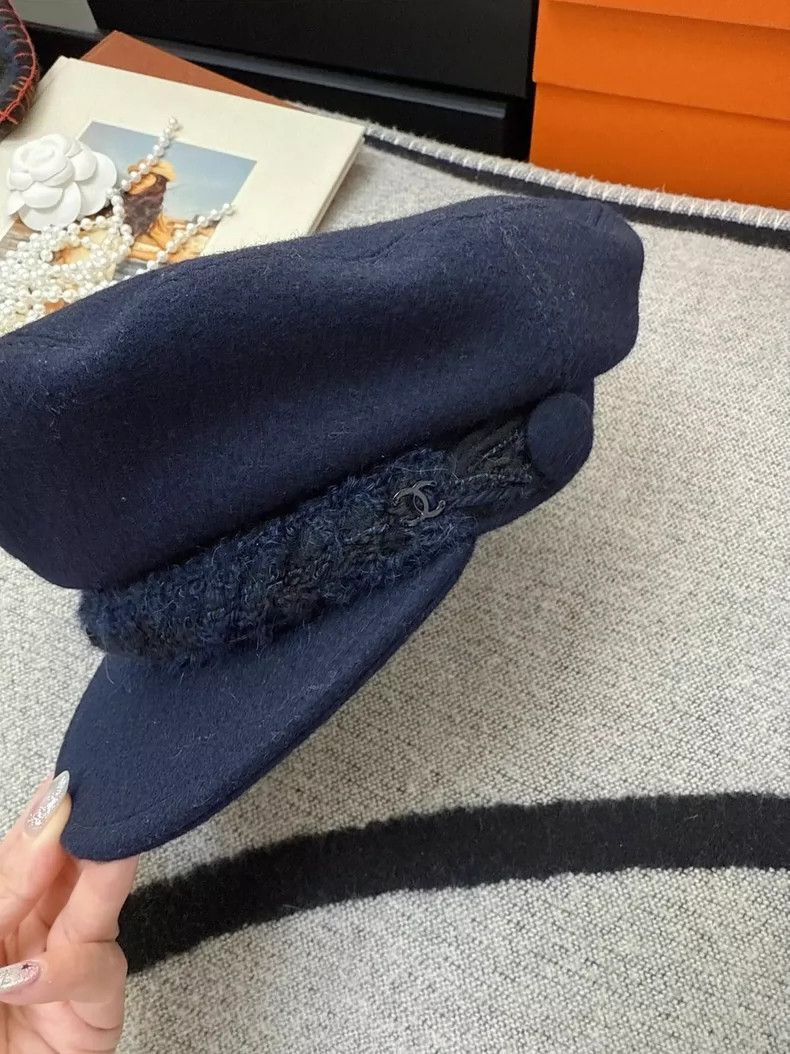 Chanel Chanel Blue Wool Sailor Cap Size ONE SIZE - 3 Thumbnail