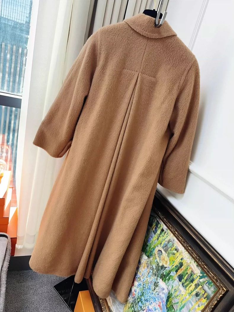 Max Mara Maxmara Camel Long Wool Coat Size XS / US 0-2 / IT 36-38 - 2 Thumbnail