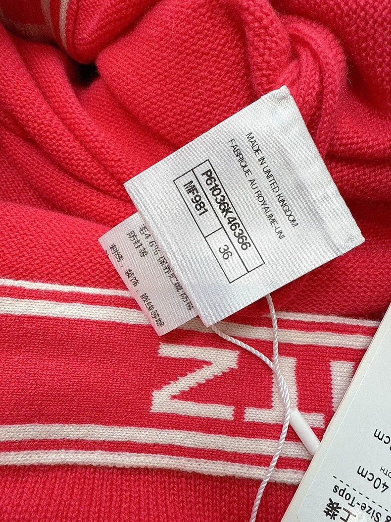 Chanel Chanel Pink and White Long Cardigan Size S / US 4 / IT 40 - 5 Thumbnail