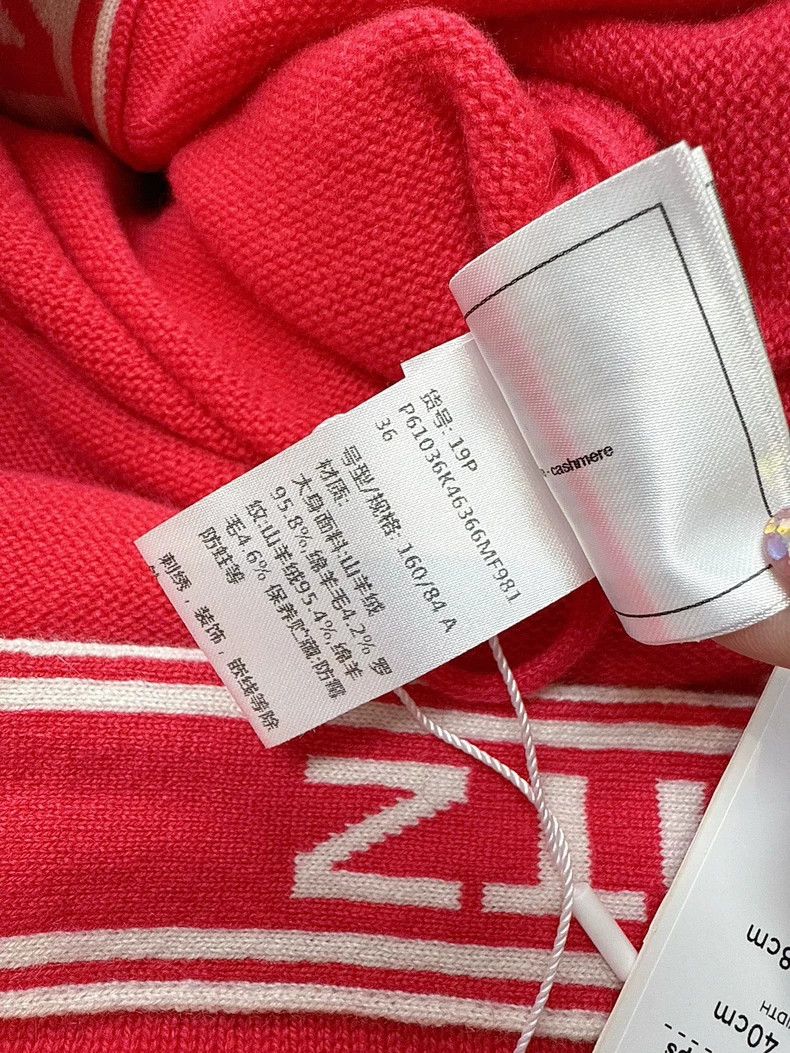 Chanel Chanel Pink and White Long Cardigan Size S / US 4 / IT 40 - 6 Thumbnail
