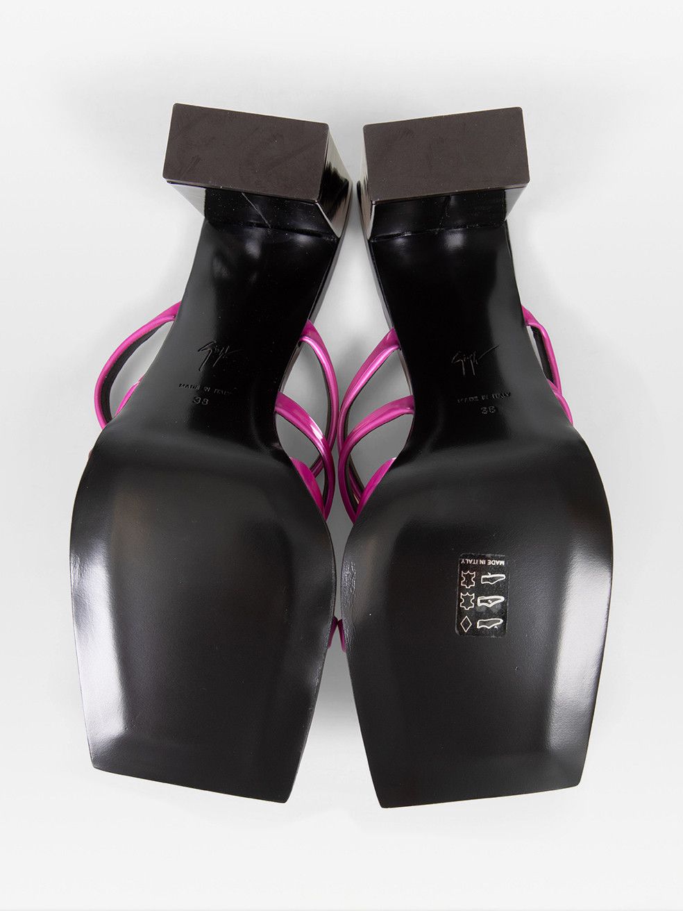 Giuseppe Zanotti Fuchsia Shangay 85 Mules Size US 8.5 / IT 38.5 - 4 Thumbnail