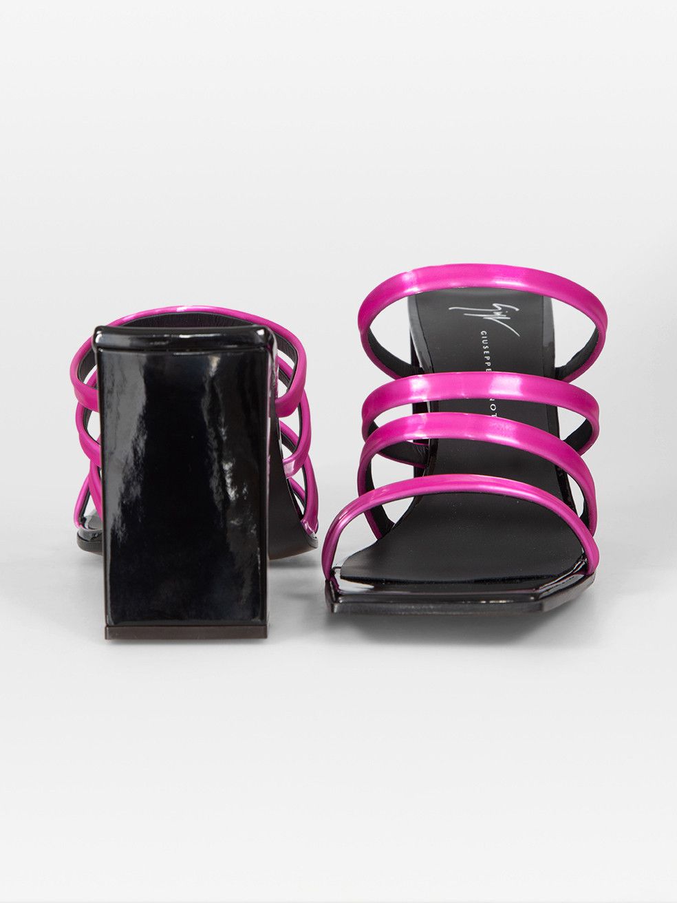 Giuseppe Zanotti Fuchsia Shangay 85 Mules Size US 8.5 / IT 38.5 - 3 Thumbnail