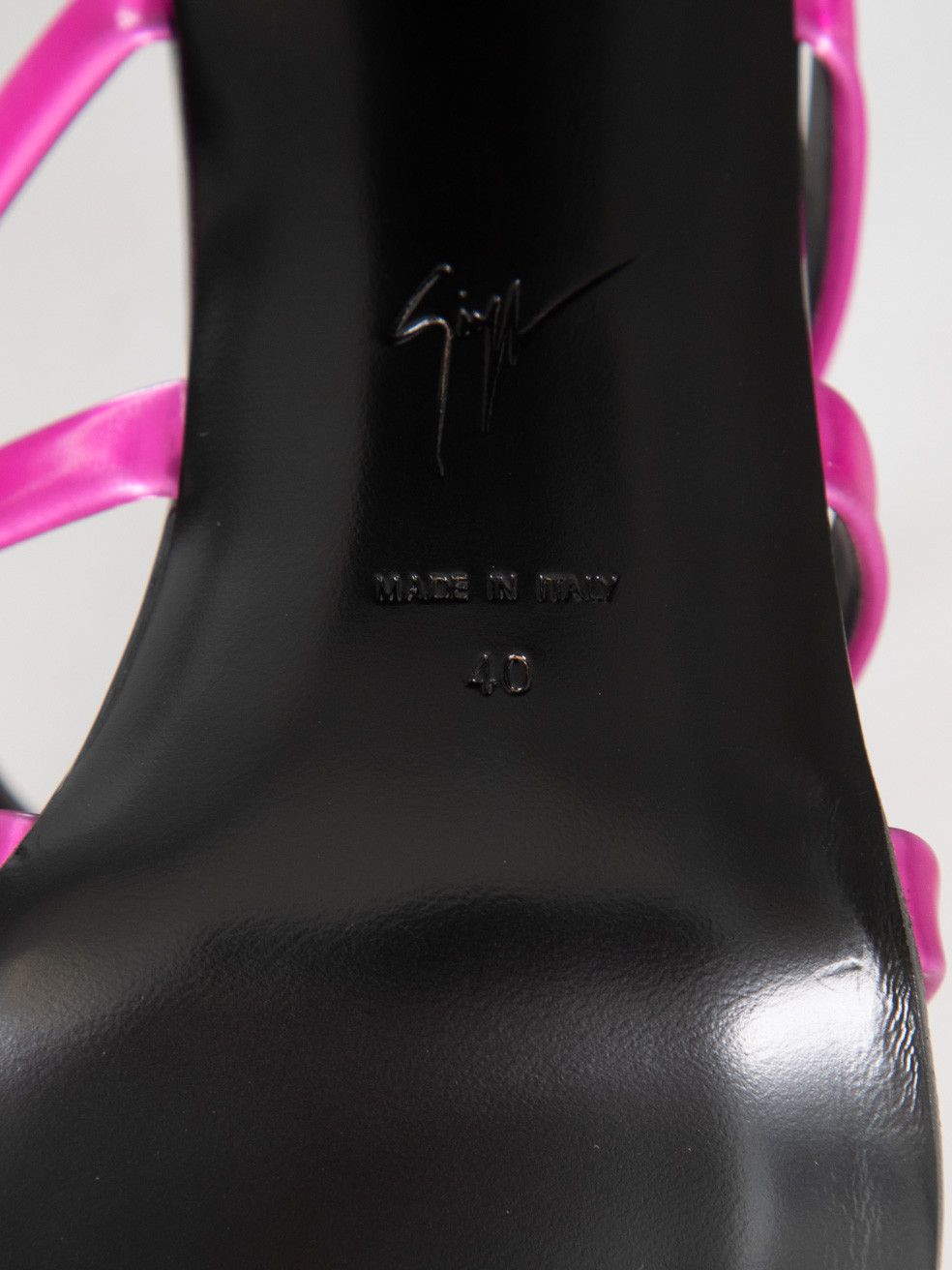 Giuseppe Zanotti Fuchsia Shangay 85 Mules Size US 9.5 / IT 39.5 - 7 Thumbnail