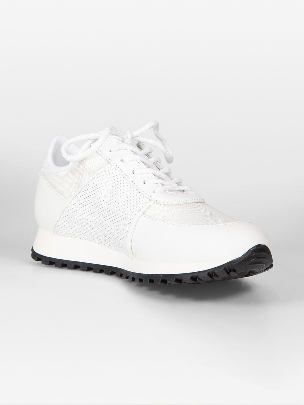 Giuseppe Zanotti White Leather Jimi Running Trainers Size US 7.5 / IT 37.5 - 2 Thumbnail