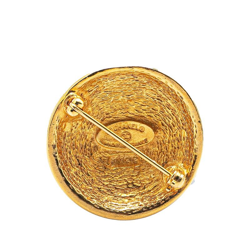 Chanel Chanel Chanel Coco Mark Matelassé Brooch Metal Brooch DUTY FREE for USA Size ONE SIZE - 2 Thumbnail