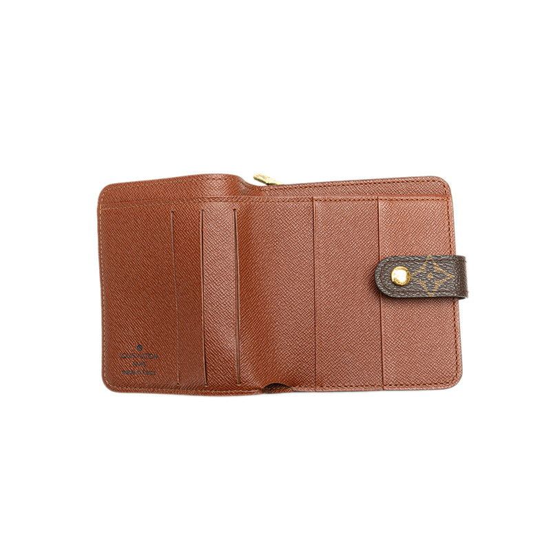 Louis Vuitton Louis Vuitton Louis Vuitton Compact Zip Monogram Wallet Canvas Short Wallet M61667 Size ONE SIZE - 4 Thumbnail