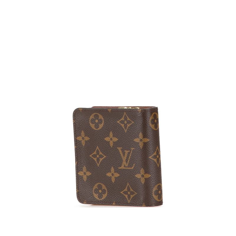 Louis Vuitton Louis Vuitton Louis Vuitton Compact Zip Monogram Wallet Canvas Short Wallet M61667 Size ONE SIZE - 2 Thumbnail