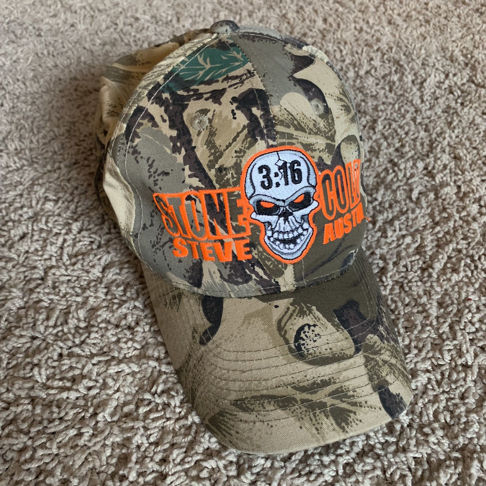 Vintage × Wwf Vintage Stone Cold Steve Austin Camo Hat | Grailed