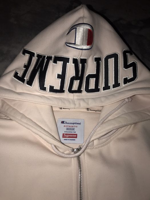 Supreme Supreme X Champion Arc Logo Zip Up Hoodie | Grailed