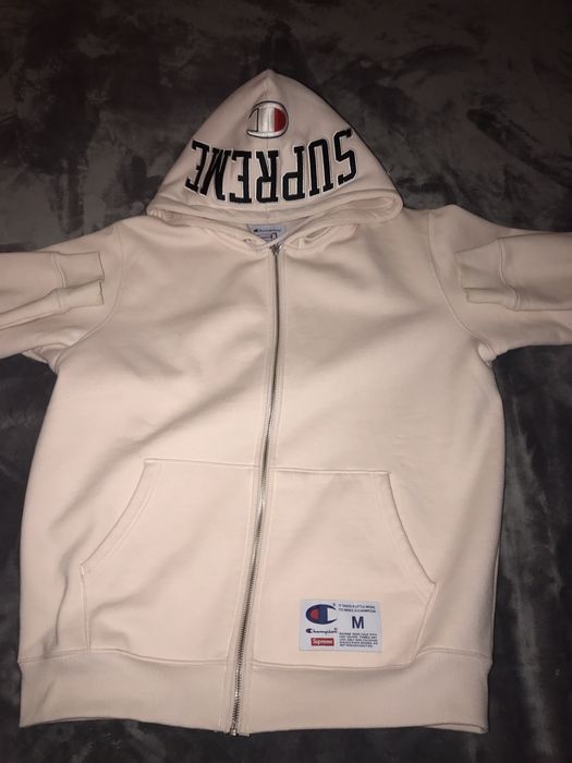 Supreme Supreme X Champion Arc Logo Zip Up Hoodie | Grailed