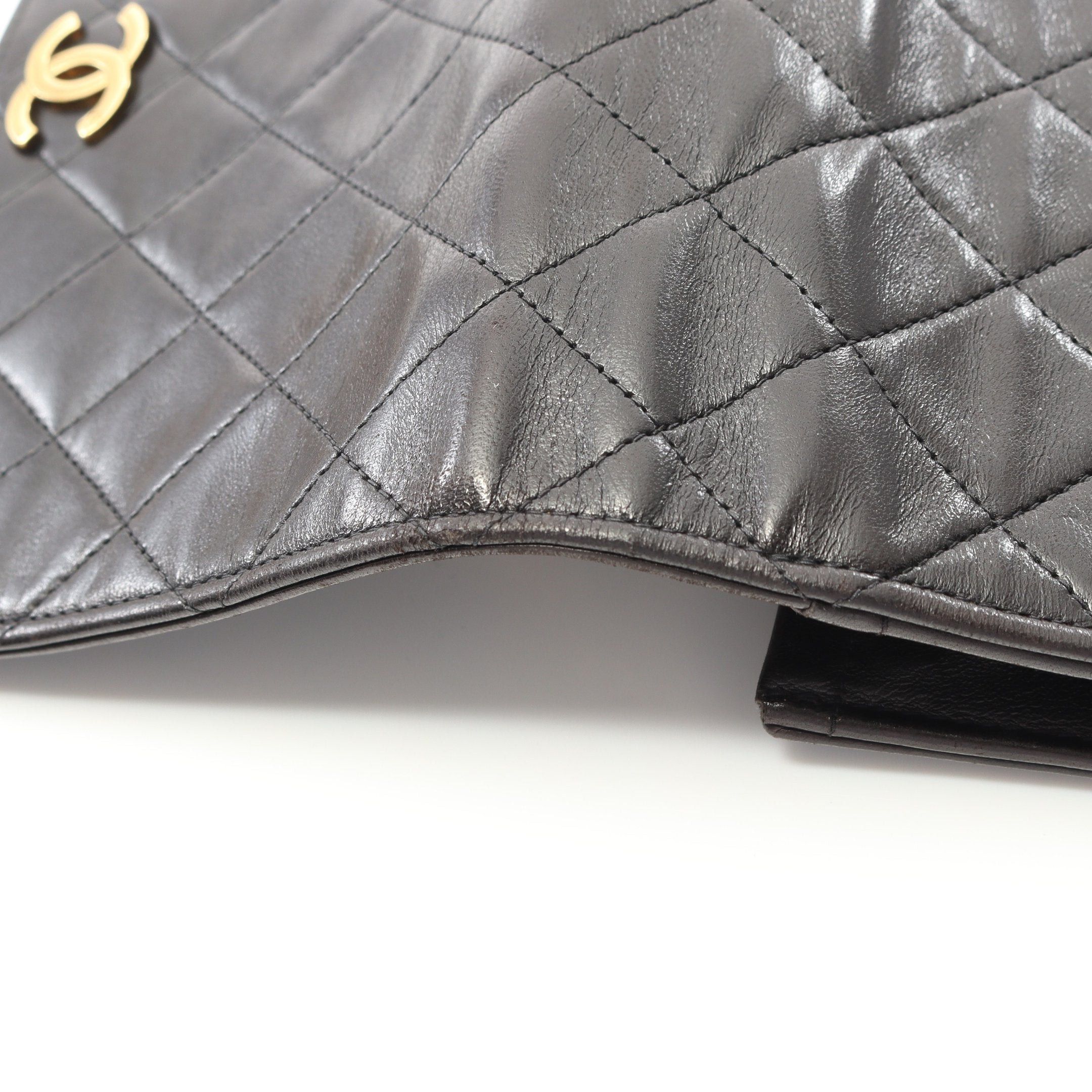 Chanel Chanel Mini Matelasse Full Flap Chain Shoulder Bag Lambskin Black Gold Hardware Size ONE SIZE - 8 Thumbnail