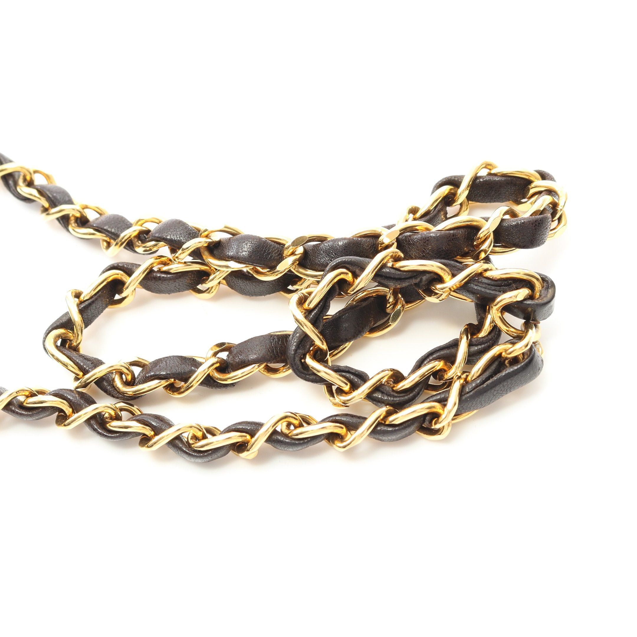 Chanel Chanel Mini Matelasse Full Flap Chain Shoulder Bag Lambskin Black Gold Hardware Size ONE SIZE - 11 Thumbnail