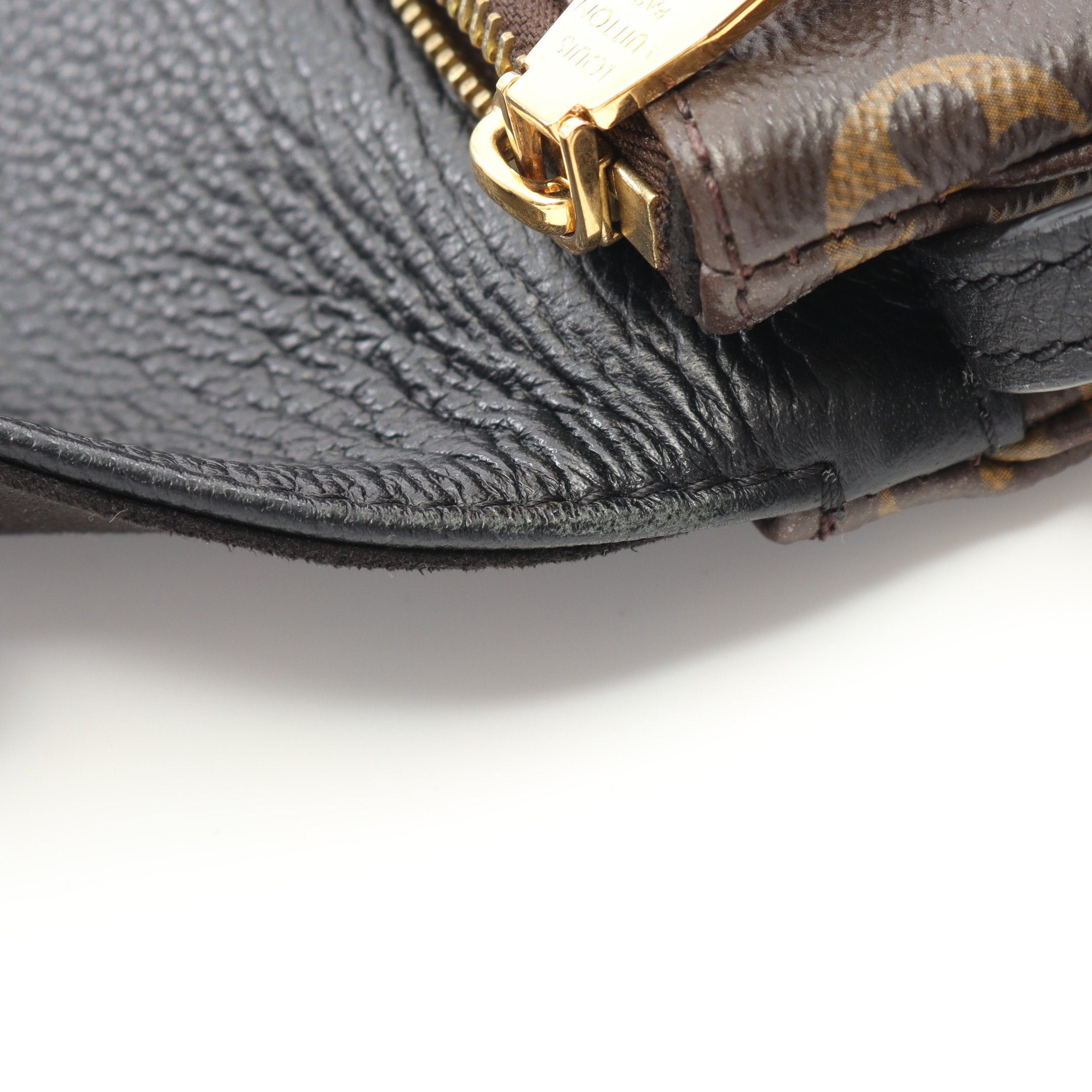 Louis Vuitton Louis Vuitton Twice Monogram Noir Shoulder Bag Leather Brown Black Size ONE SIZE - 7 Thumbnail