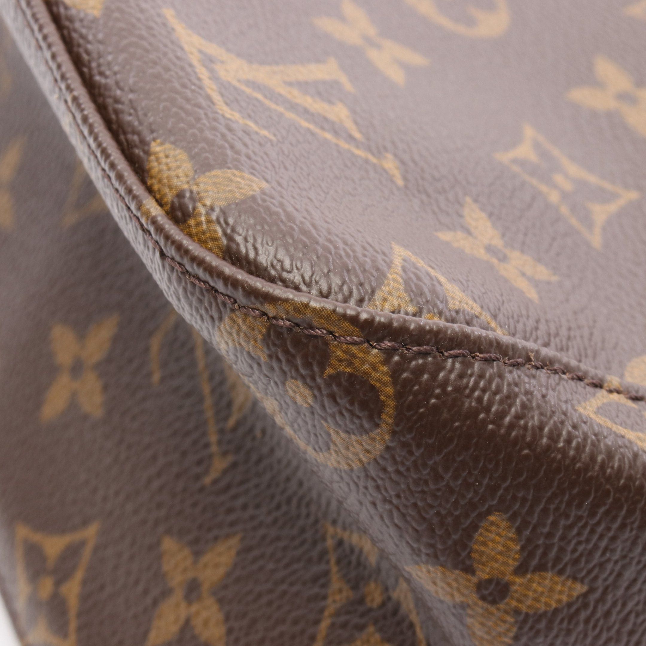 Louis Vuitton Louis Vuitton Looping Mm Monogram Shoulder Bag Leather Brown Size ONE SIZE - 7 Thumbnail