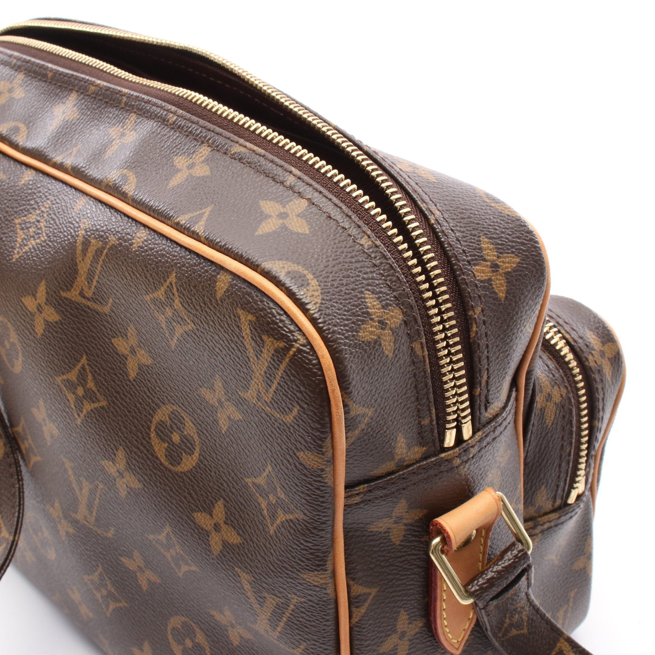 Louis Vuitton Louis Vuitton Nil Monogram Shoulder Bag Leather Brown Size ONE SIZE - 8 Thumbnail