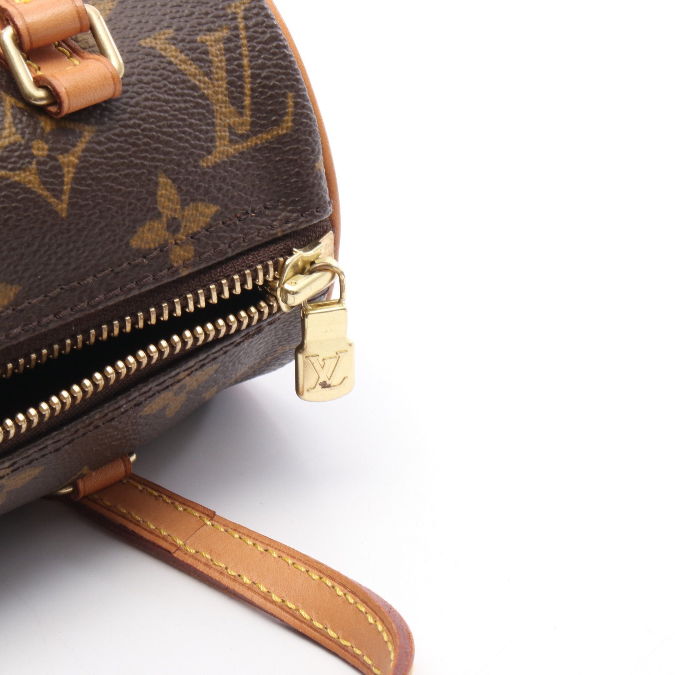Louis Vuitton Louis Vuitton Mini Papillon Monogram Handbag Leather Brown Size ONE SIZE - 9 Thumbnail