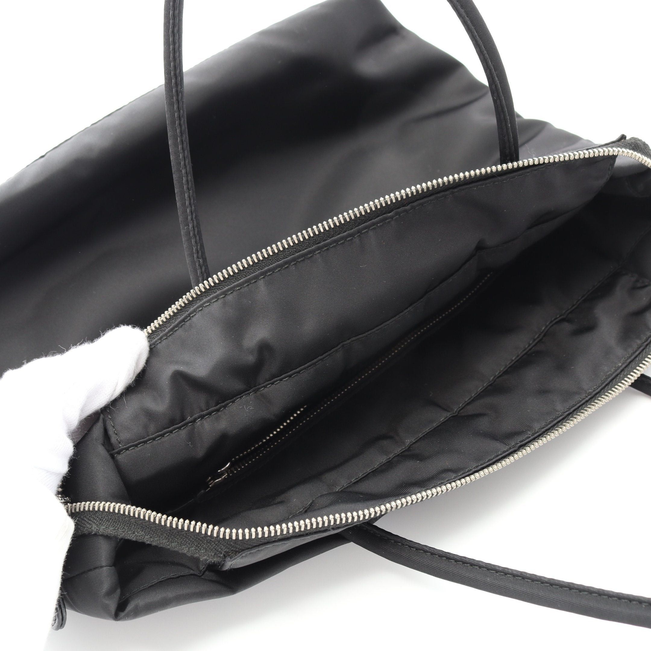 Prada Prada Handbag Tote Bag Nylon Black Size ONE SIZE - 5 Thumbnail