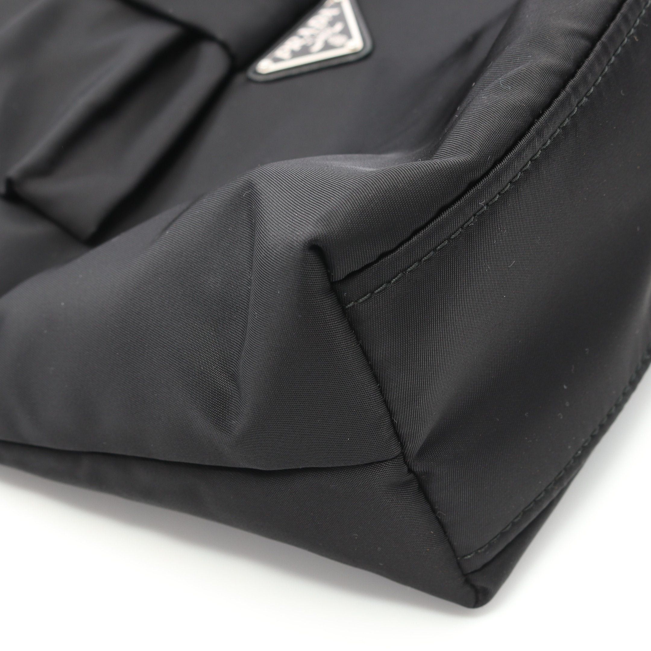 Prada Prada Handbag Tote Bag Nylon Black Size ONE SIZE - 7 Thumbnail