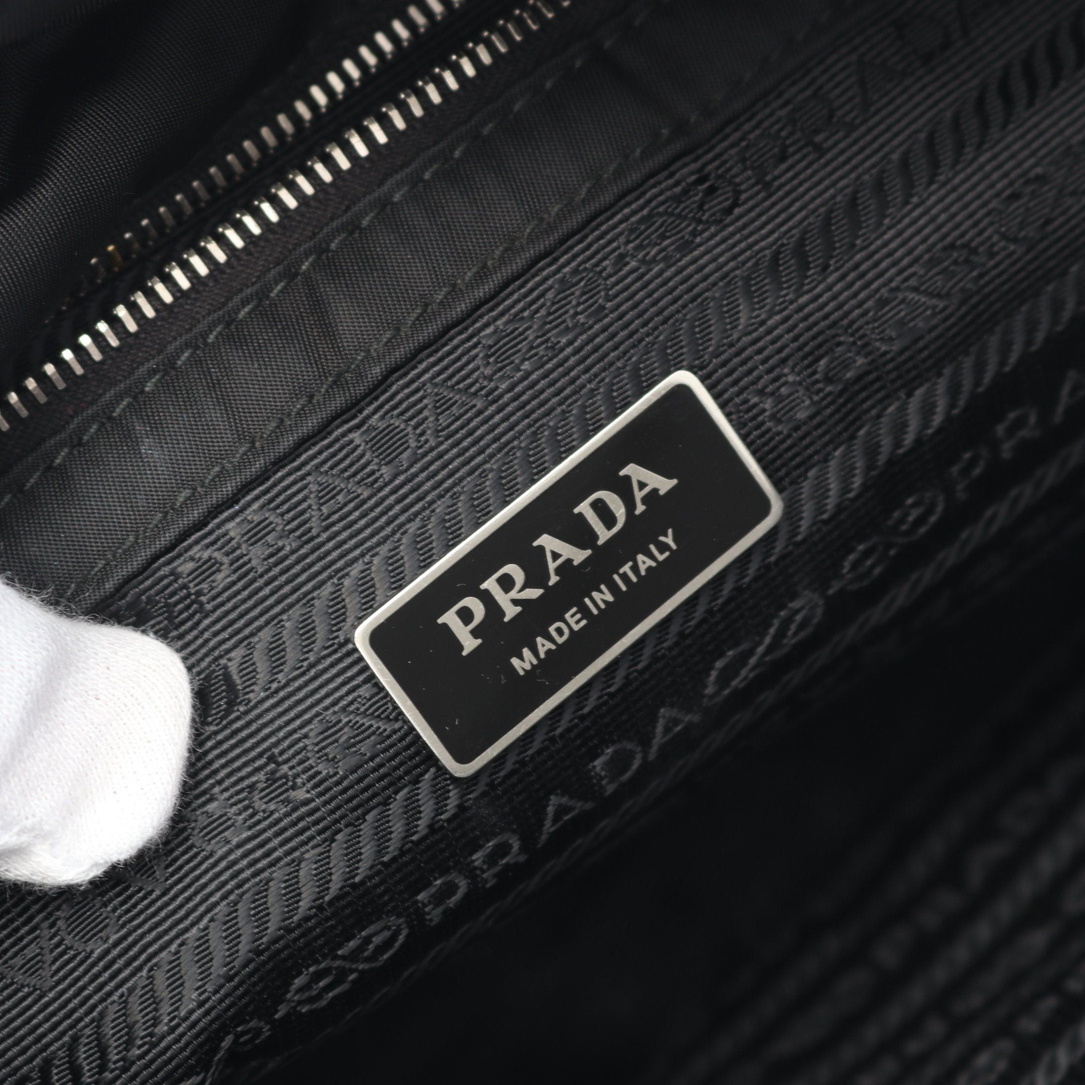 Prada Prada Handbag Tote Bag Nylon Black Size ONE SIZE - 4 Thumbnail