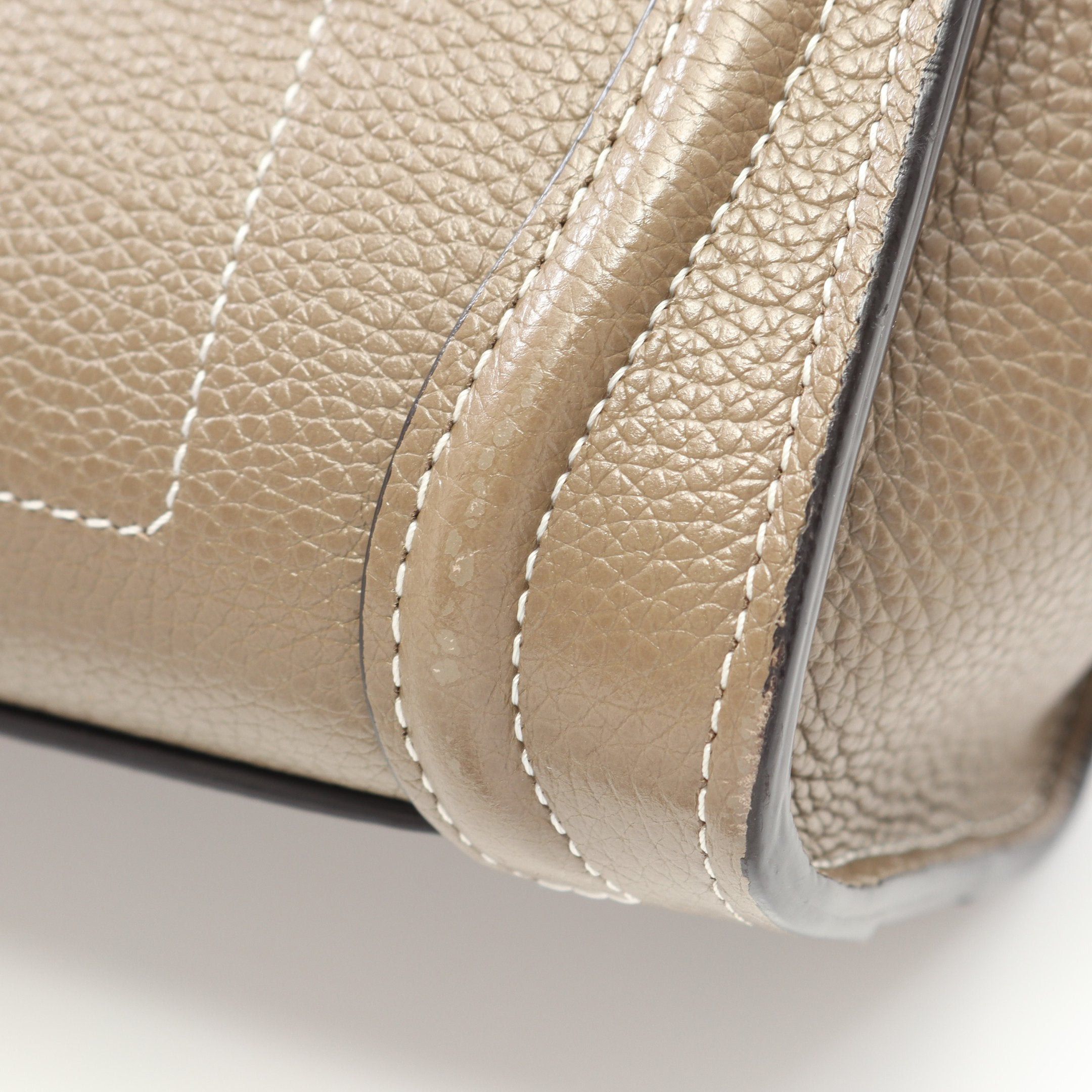 Celine Celine Luggage Nano Shopper Handbag Leather Gray Brown Size ONE SIZE - 6 Thumbnail