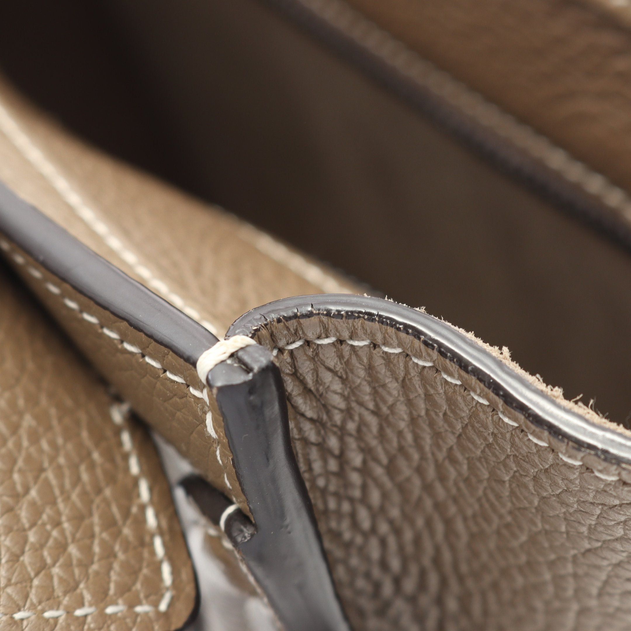 Celine Celine Luggage Nano Shopper Handbag Leather Gray Brown Size ONE SIZE - 10 Thumbnail