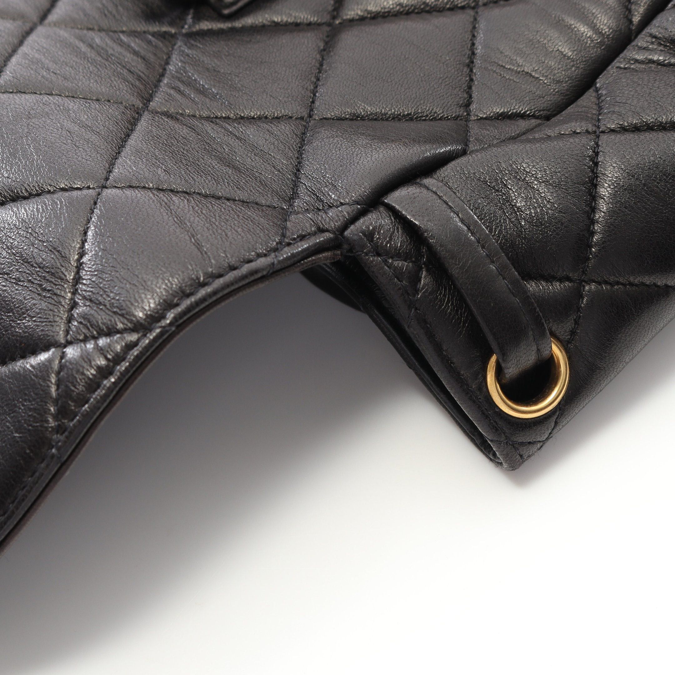 Chanel Chanel Matelasse Backpack Rucksack Lambskin Black Gold Hardware Size ONE SIZE - 9 Thumbnail