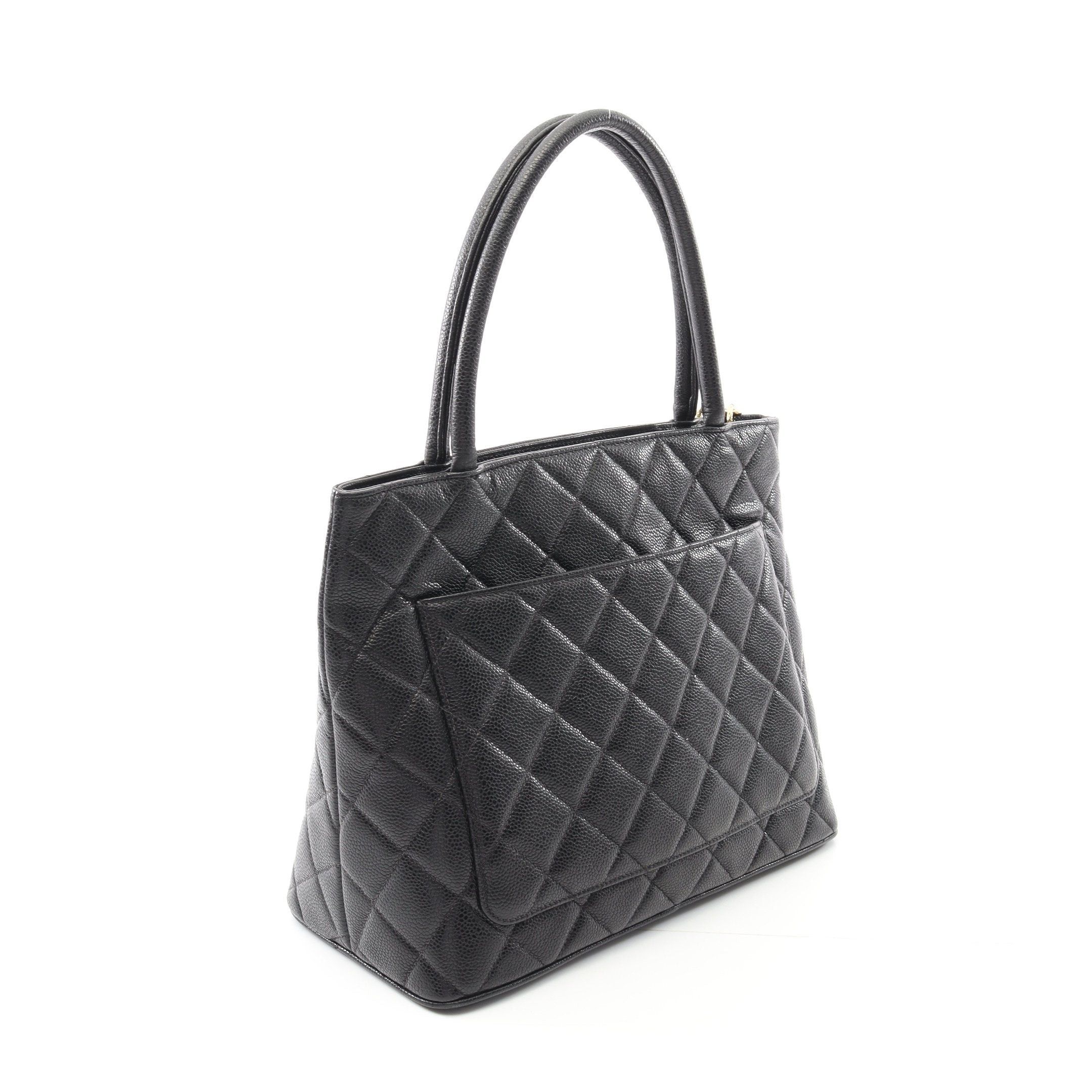 Chanel Chanel Reissue Tote Handbag Bag Caviar Skin Black Gold Hardware Size ONE SIZE - 2 Thumbnail