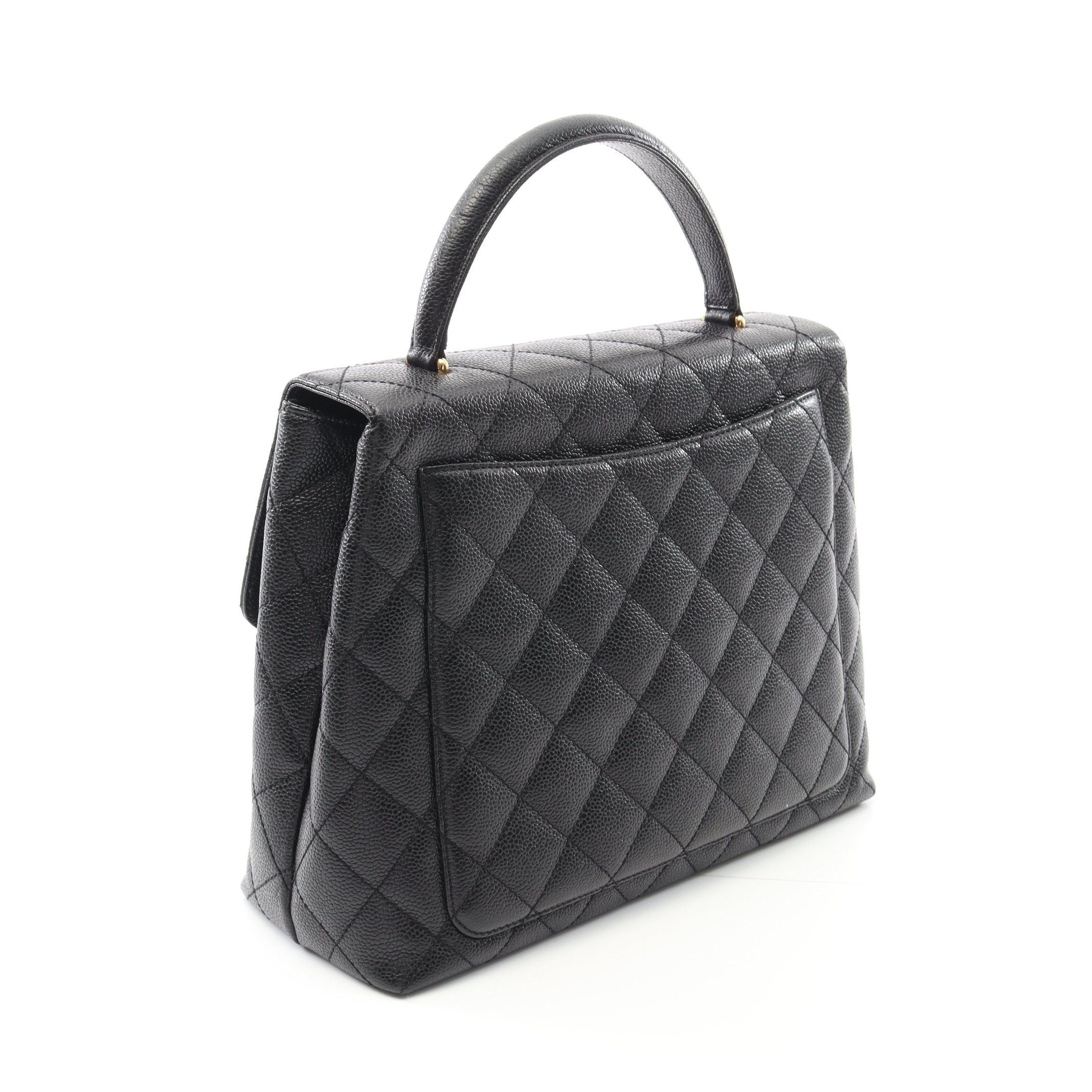 Chanel Chanel Matelasse Handbag Caviar Skin Black Gold Hardware Size ONE SIZE - 2 Thumbnail