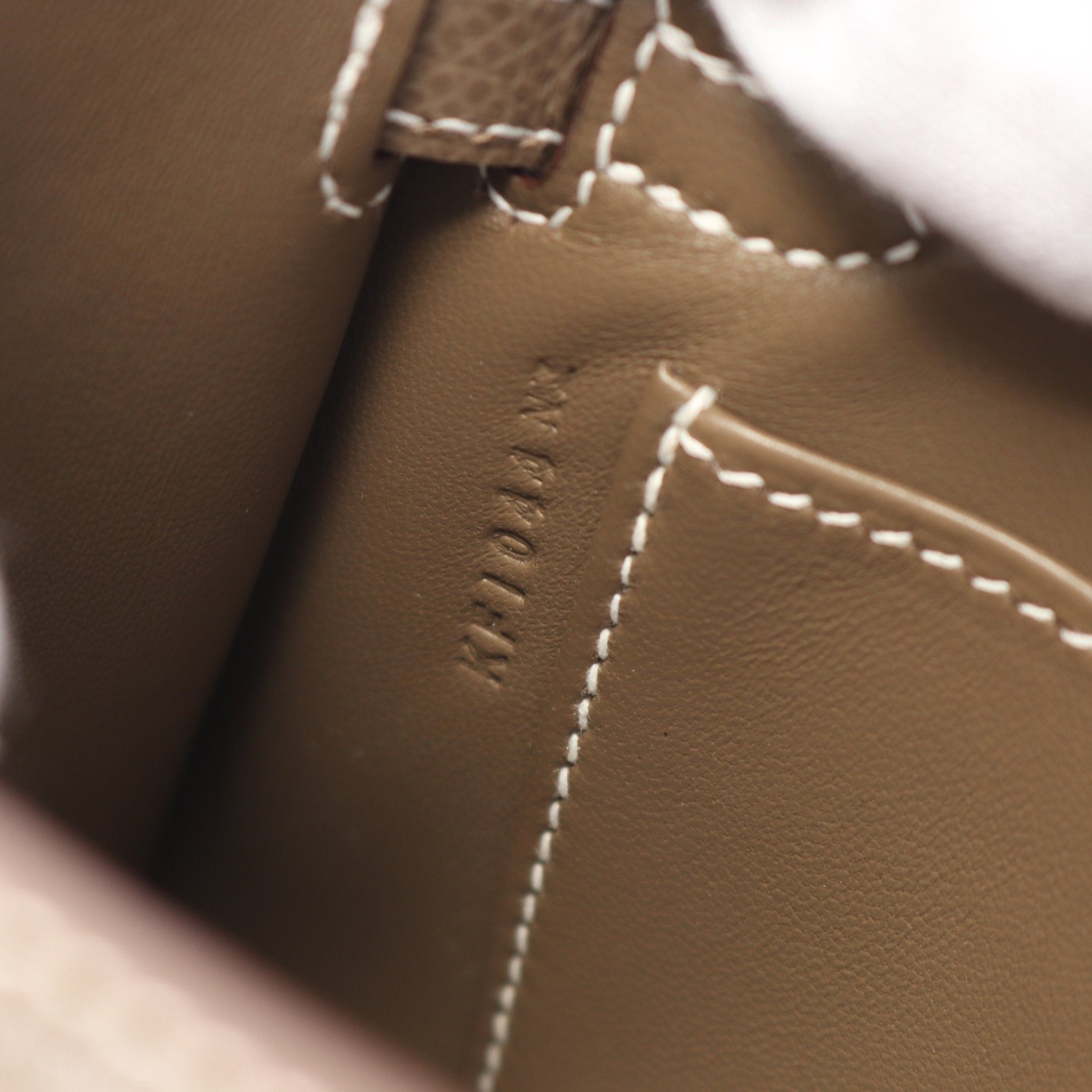 Hermes Hermes Mini Kelly 2 Etoupe Handbag Veau Epsom Gray Brown Silver Hardware Outside Sewing K Stamp Size ONE SIZE - 5 Thumbnail