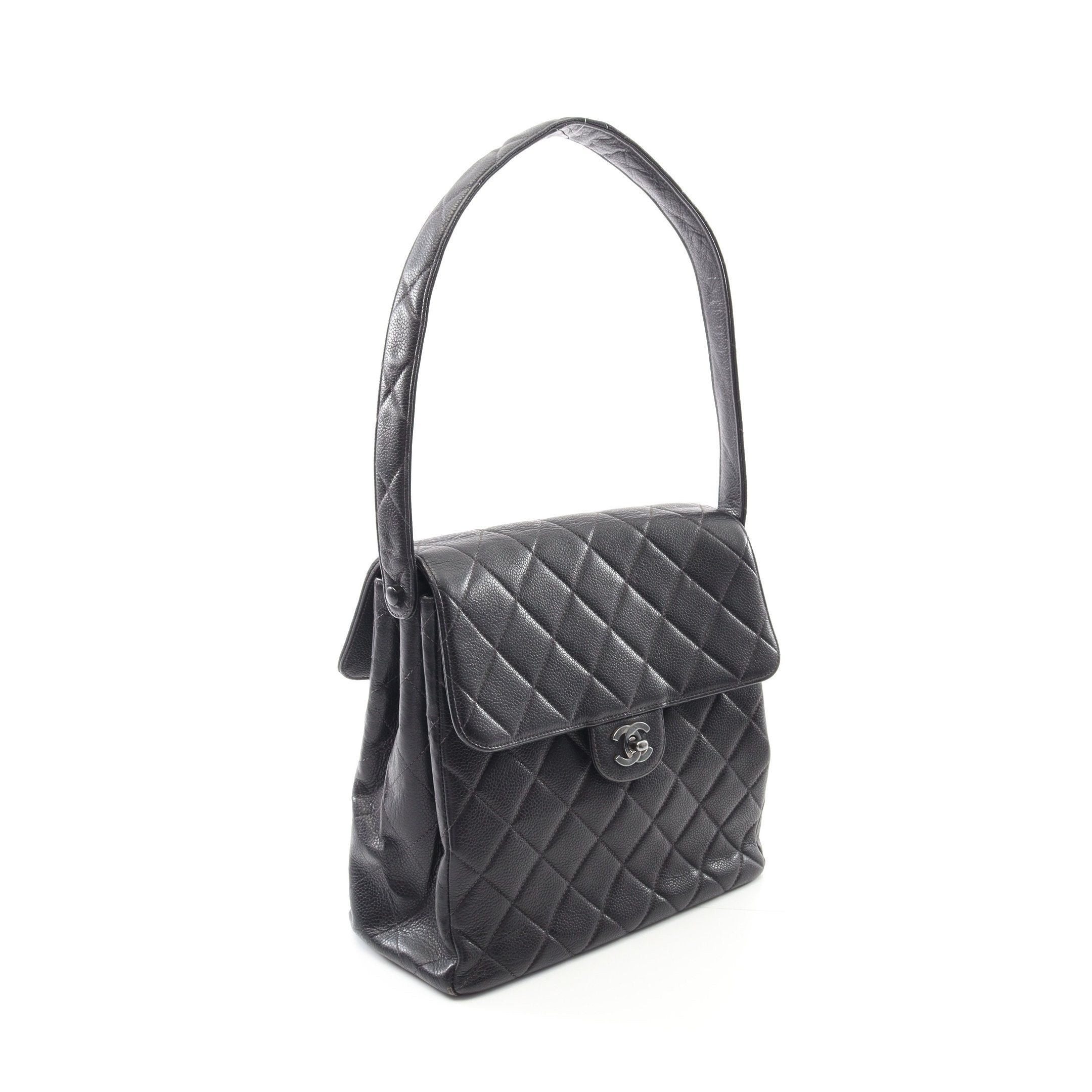 Chanel Chanel Matelasse Double Face One Shoulder Bag Caviar Skin Black Silver Hardware Size ONE SIZE - 2 Thumbnail