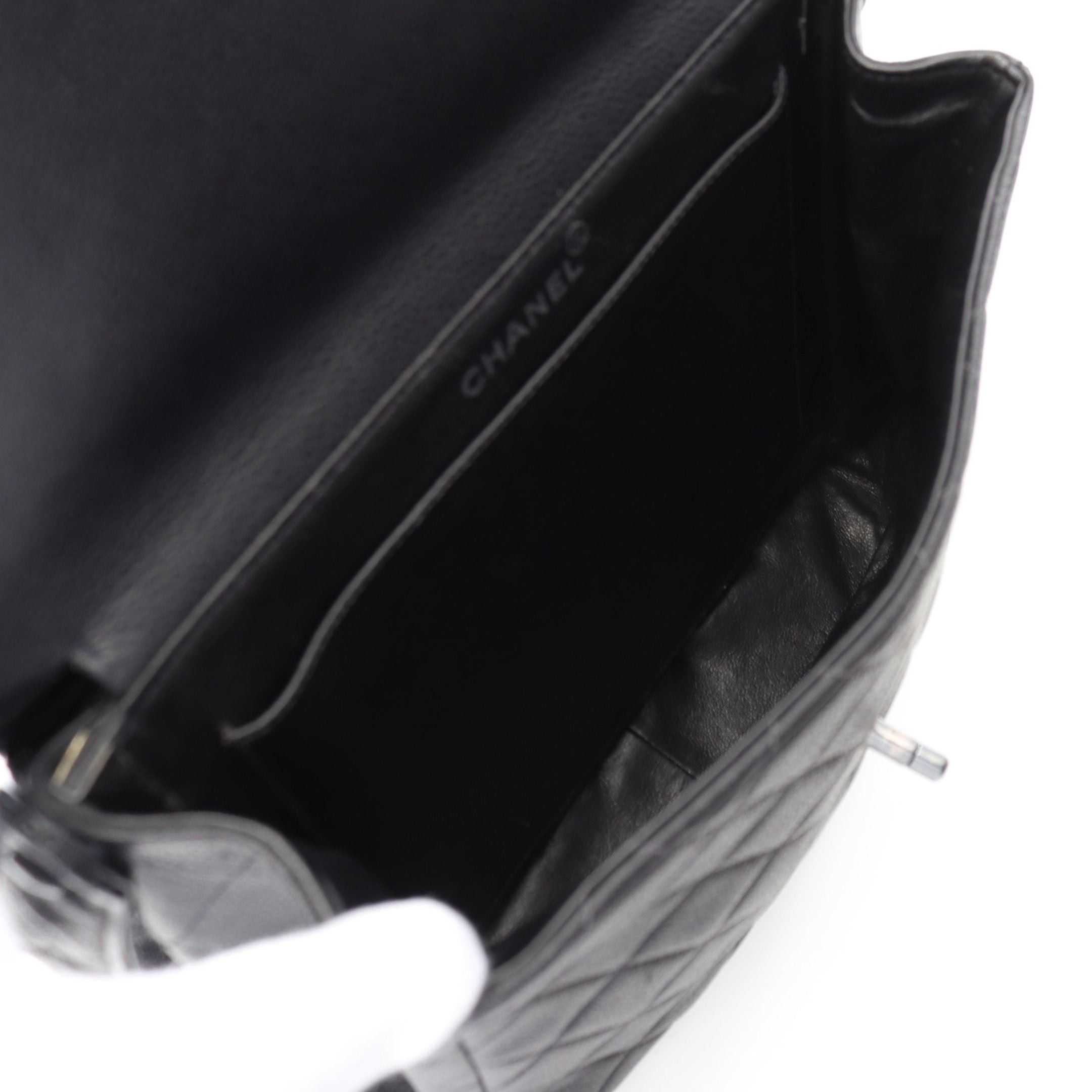 Chanel Chanel Matelasse Double Face One Shoulder Bag Caviar Skin Black Silver Hardware Size ONE SIZE - 3 Thumbnail