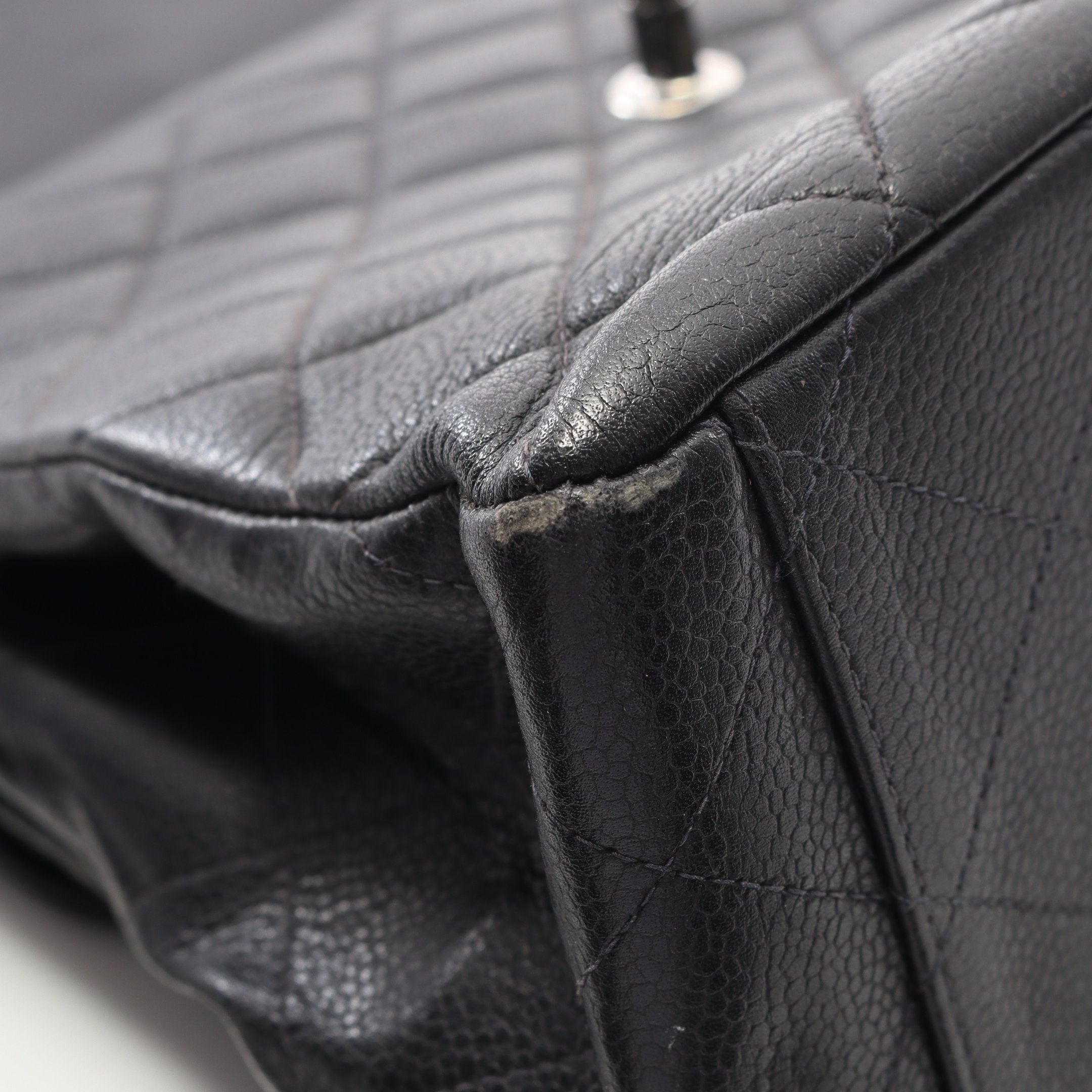 Chanel Chanel Matelasse Double Face One Shoulder Bag Caviar Skin Black Silver Hardware Size ONE SIZE - 7 Thumbnail