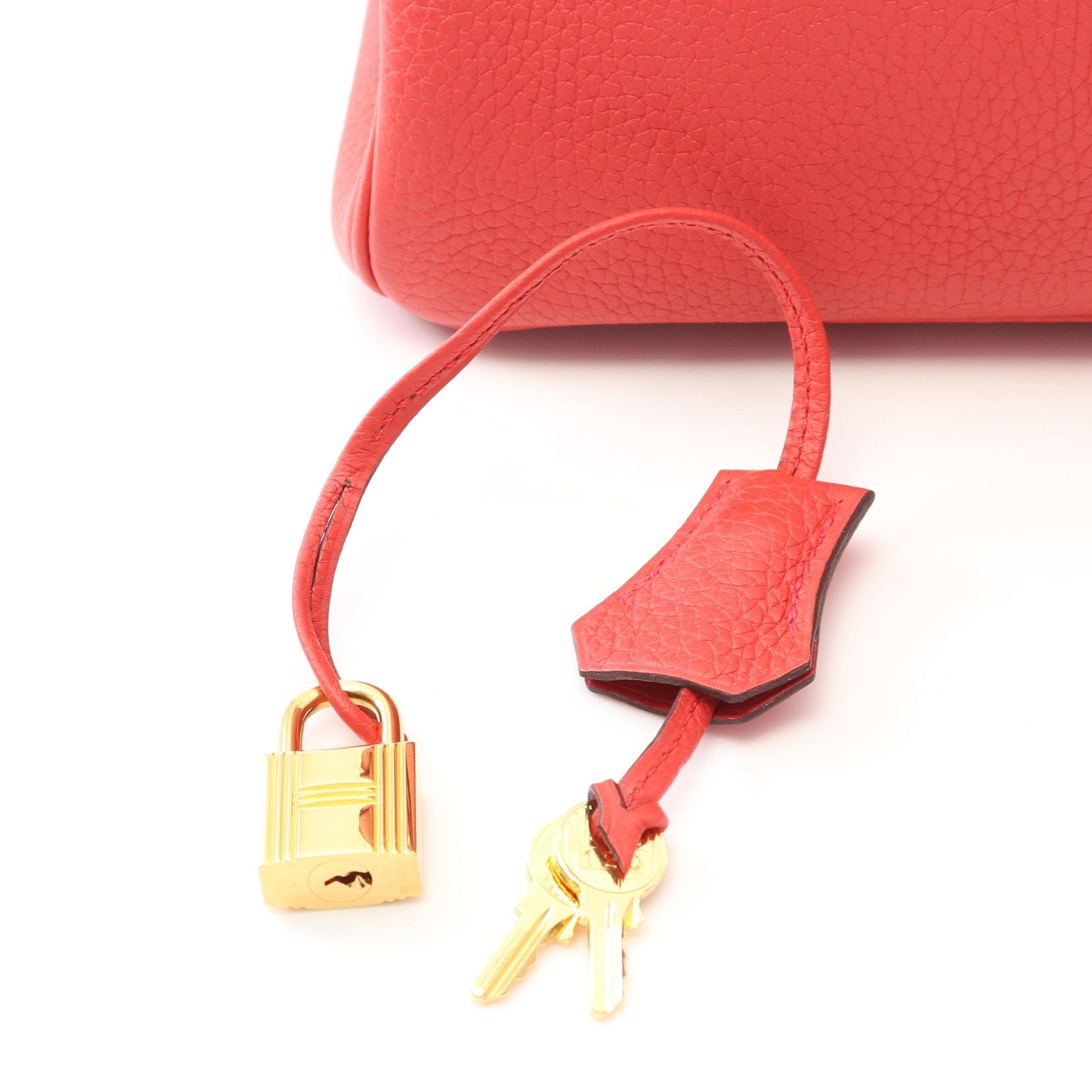 Hermes Hermes Birkin 30 Rouge Pivoine Handbag Togo Pink Red Gold Hardware D Stamp Size ONE SIZE - 6 Thumbnail