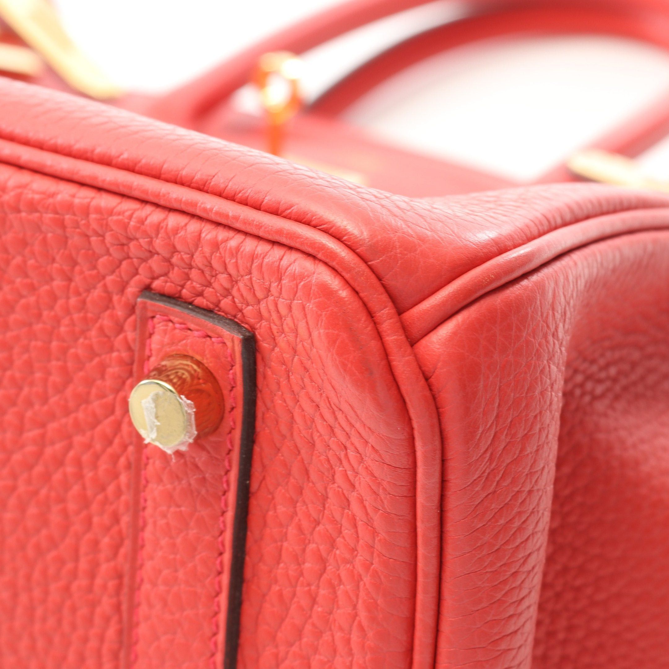 Hermes Hermes Birkin 30 Rouge Pivoine Handbag Togo Pink Red Gold Hardware D Stamp Size ONE SIZE - 7 Thumbnail