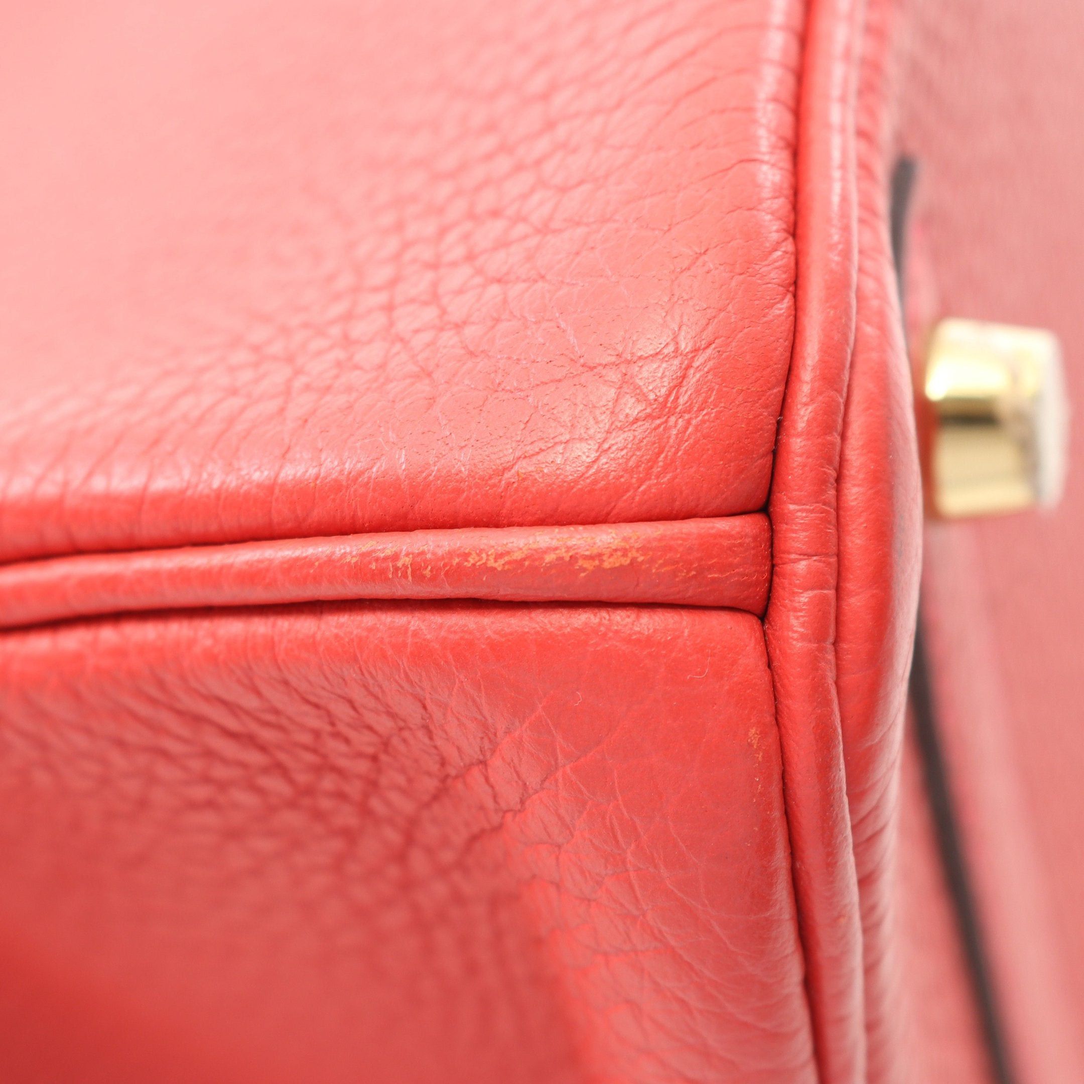 Hermes Hermes Birkin 30 Rouge Pivoine Handbag Togo Pink Red Gold Hardware D Stamp Size ONE SIZE - 8 Thumbnail
