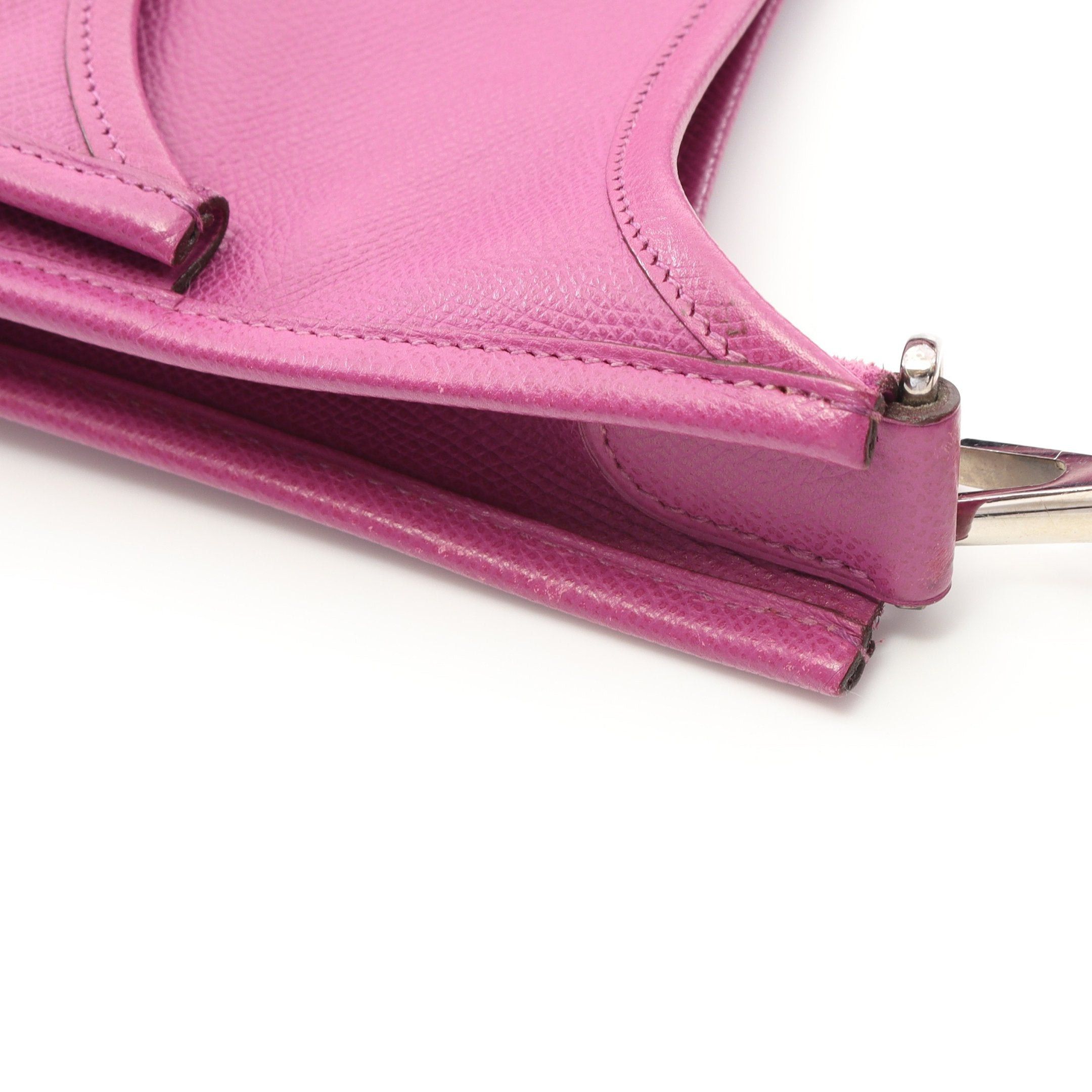 Hermes Hermes Evelyn 2 De Gm Cyclamen Shoulder Bag Veau Epsom Purple Silver Hardware □H Stamp Size ONE SIZE - 7 Thumbnail