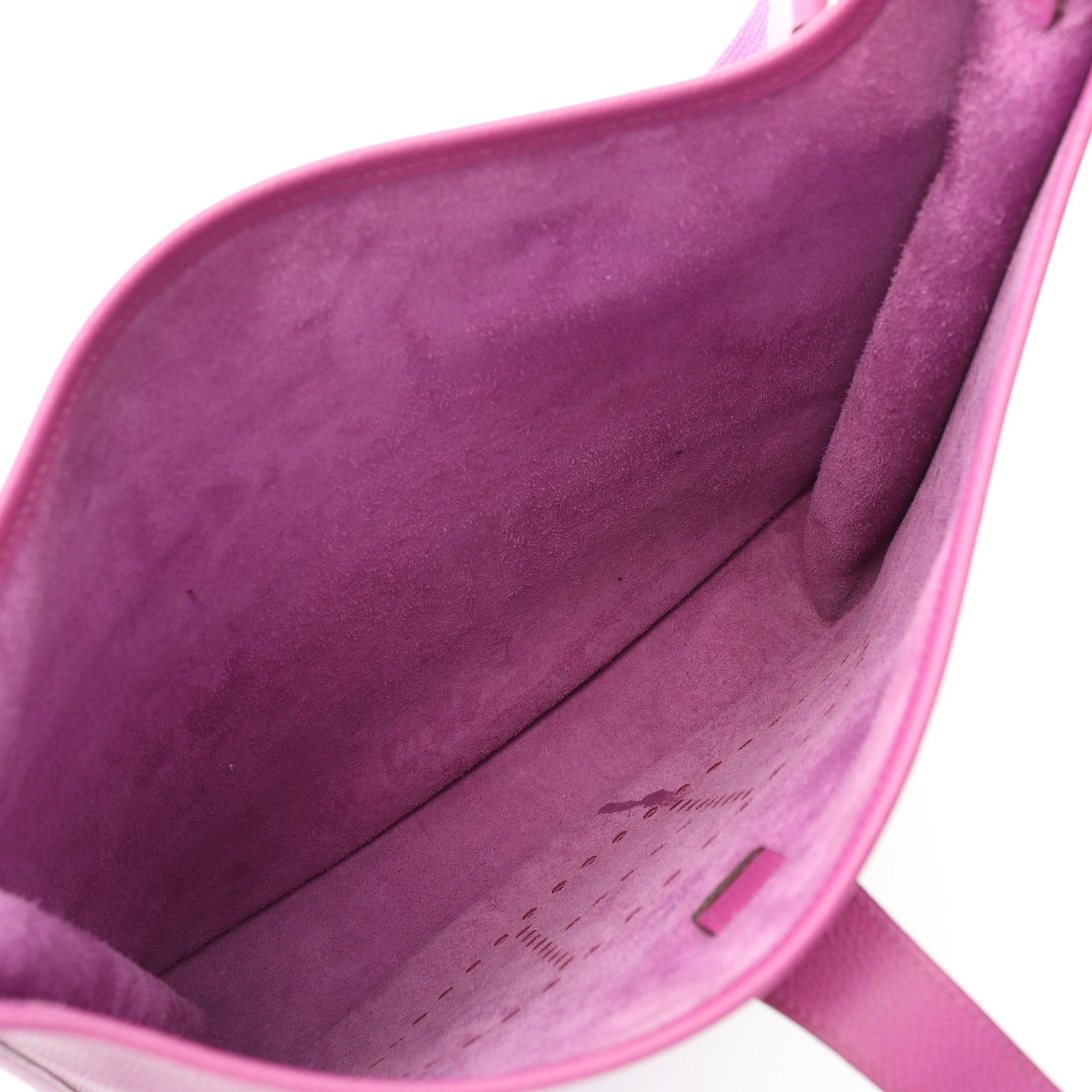 Hermes Hermes Evelyn 2 De Gm Cyclamen Shoulder Bag Veau Epsom Purple Silver Hardware □H Stamp Size ONE SIZE - 3 Thumbnail