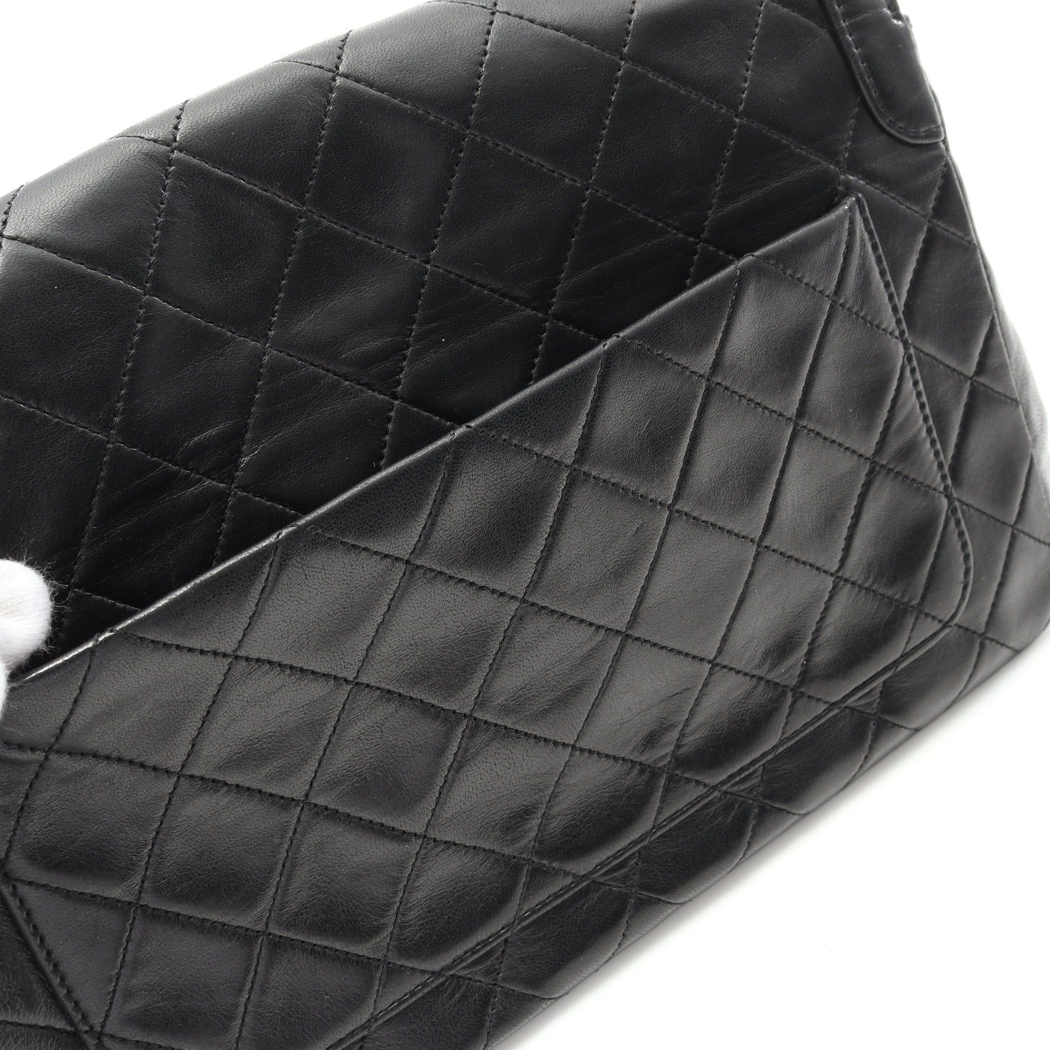 Chanel Chanel Matelasse Chain Shoulder Bag Lambskin Black Gold Hardware Size ONE SIZE - 10 Thumbnail