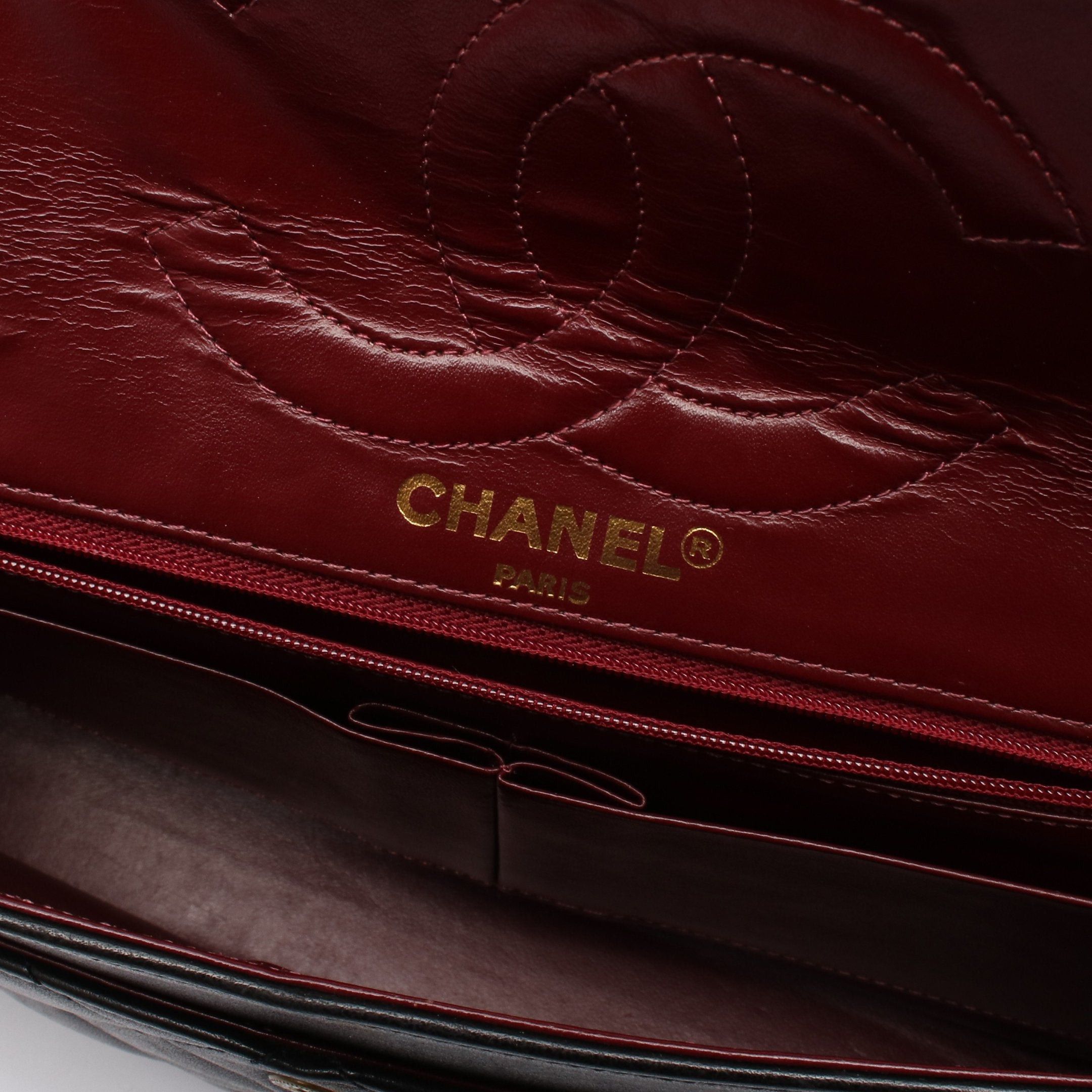 Chanel Chanel Matelasse Paris Exclusive Double Flap Chain Shoulder Bag Lambskin Black Combination Metal Fittings Size ONE SIZE - 4 Thumbnail