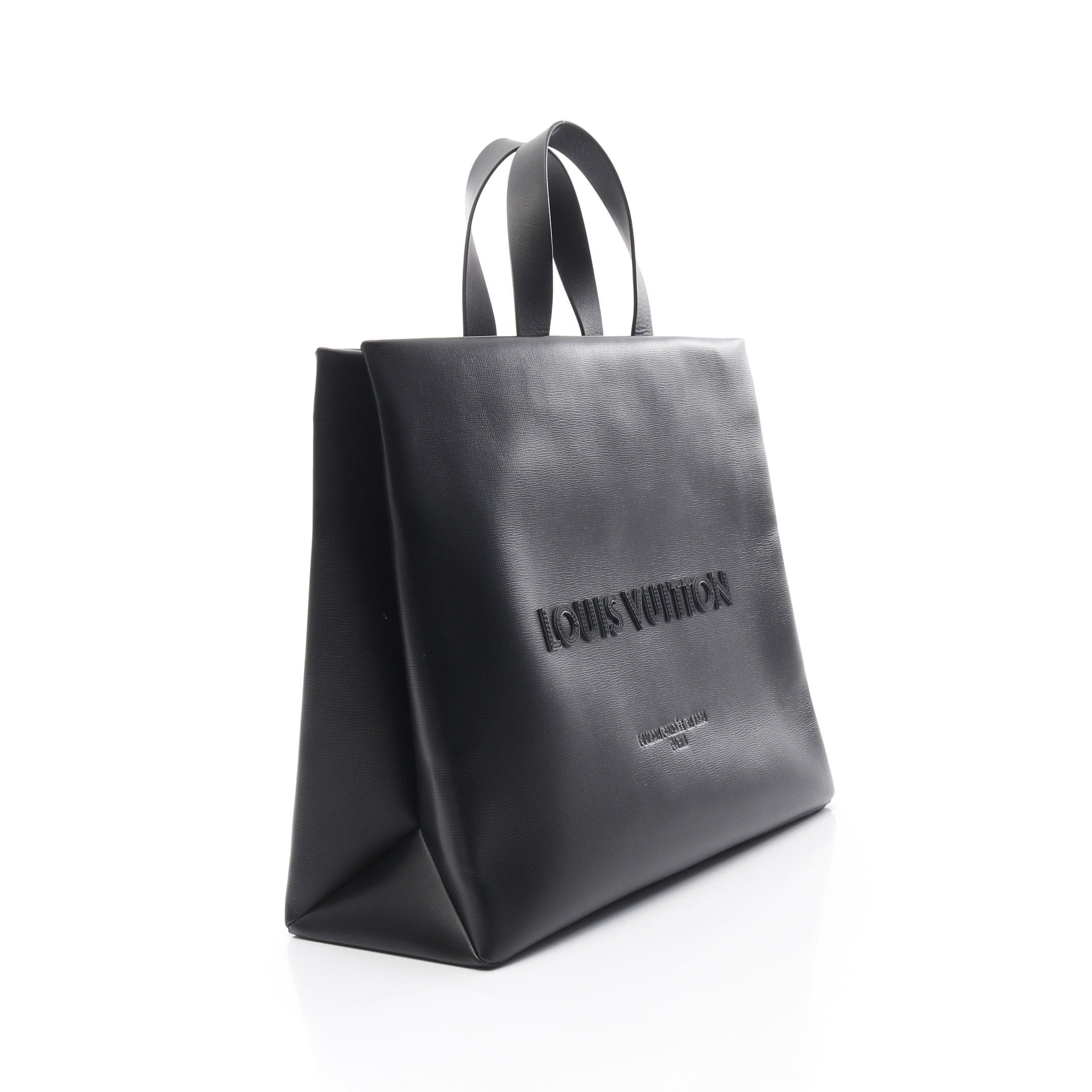 Louis Vuitton Louis Vuitton Shopper Tote Mm Handbag Bag Leather Black Size ONE SIZE - 2 Thumbnail