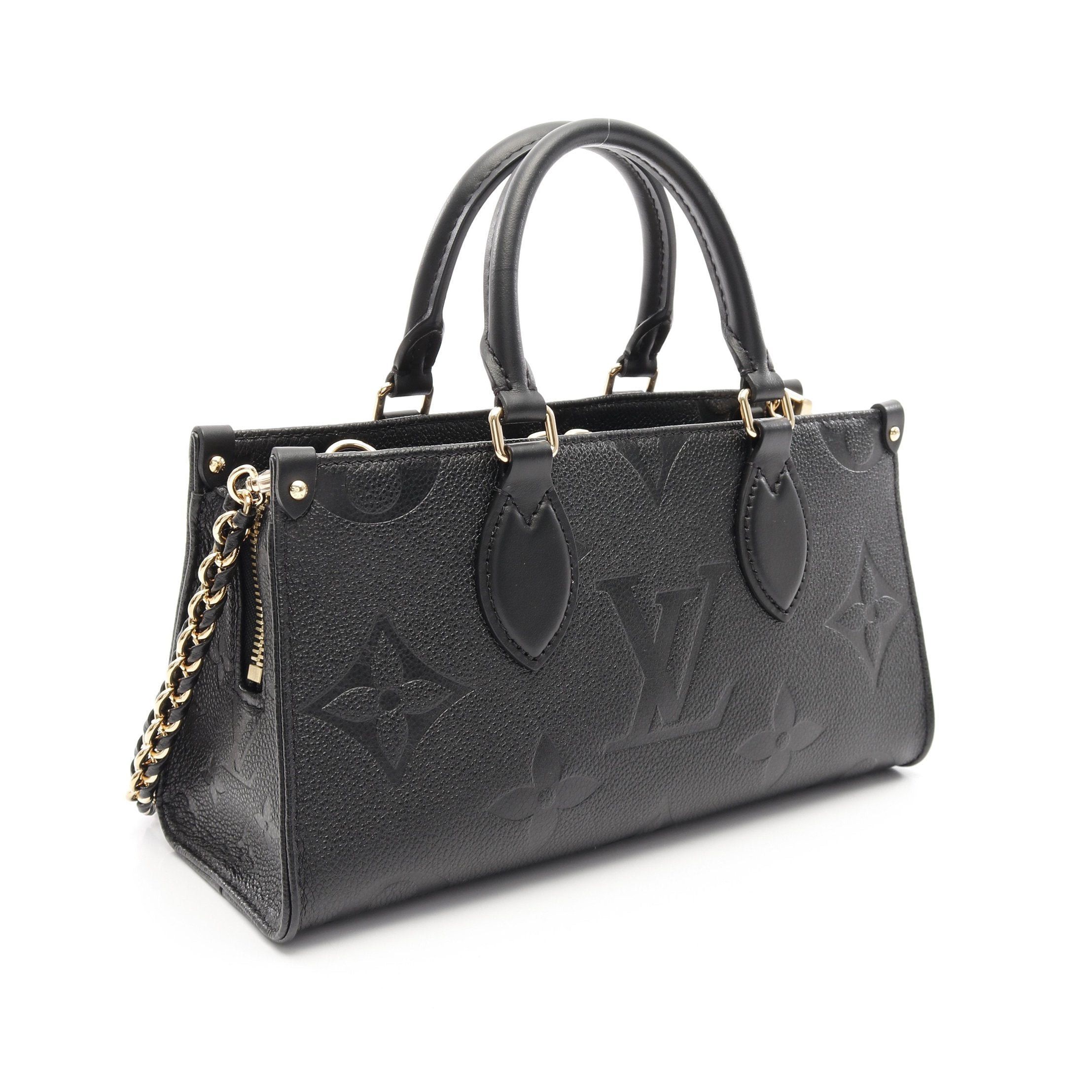 Louis Vuitton Louis Vuitton On The Go Ew Monogram Empreinte Noir Handbag Leather Black 3Way Size ONE SIZE - 2 Thumbnail