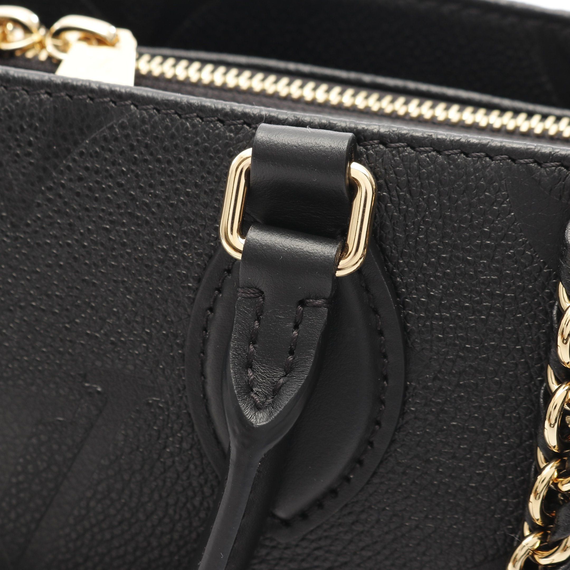 Louis Vuitton Louis Vuitton On The Go Ew Monogram Empreinte Noir Handbag Leather Black 3Way Size ONE SIZE - 7 Thumbnail